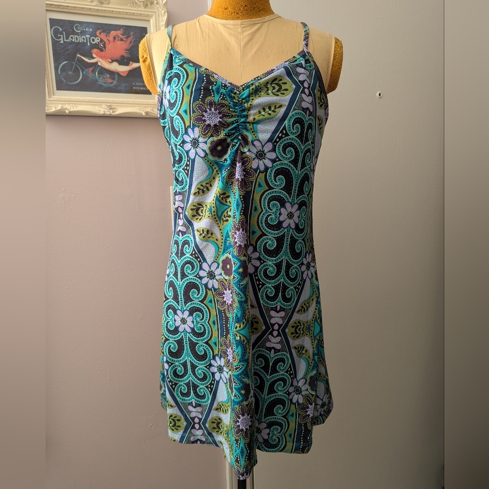 Prana Dress size Large Floral Patterned Sleeveless Dress